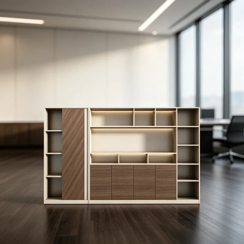 Modern Minimalist Office Filing Cabinet, Company Finance Archive Storage